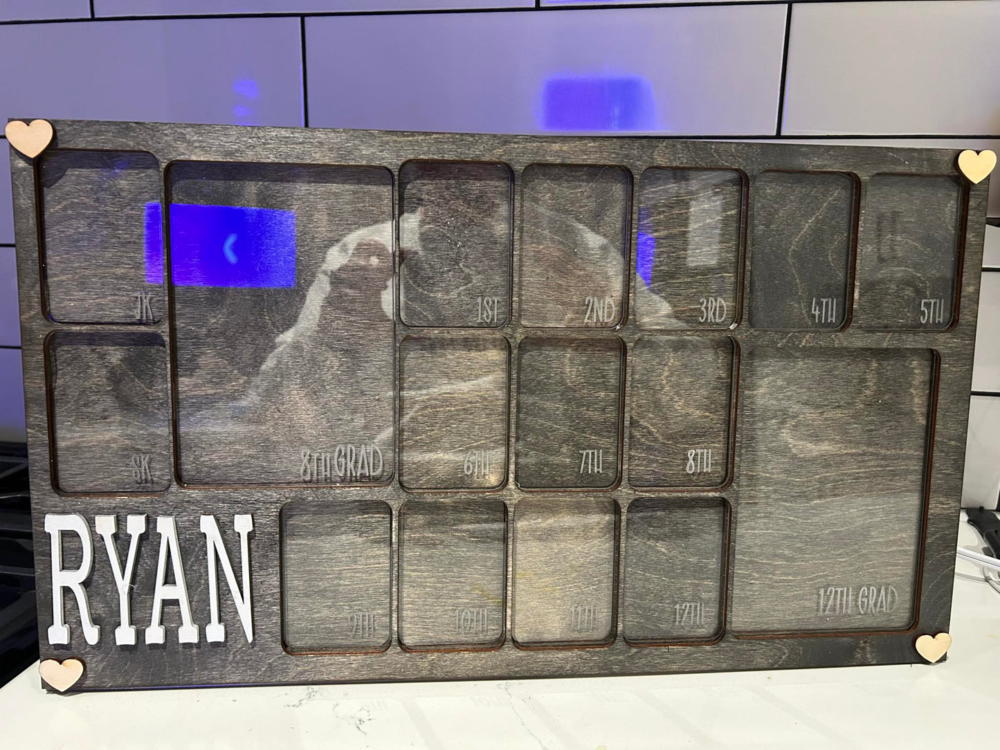 Wood and Acrylic Through the Years Photo Frame