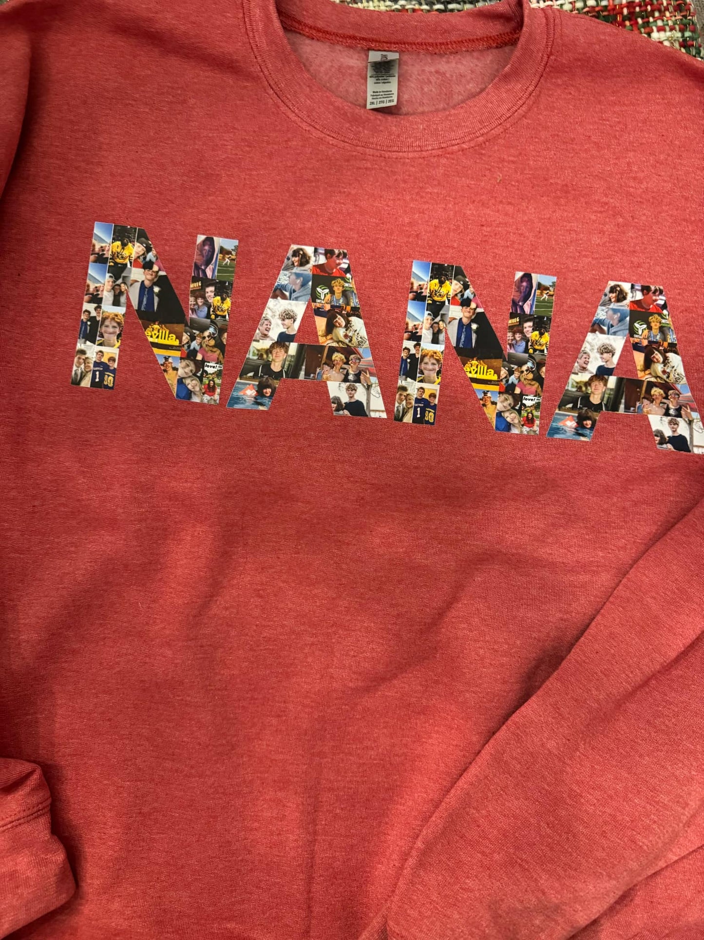 Picture in letters(lolol I HAVE NO IDEA WHAT TO CALL THESE) sweatshirt