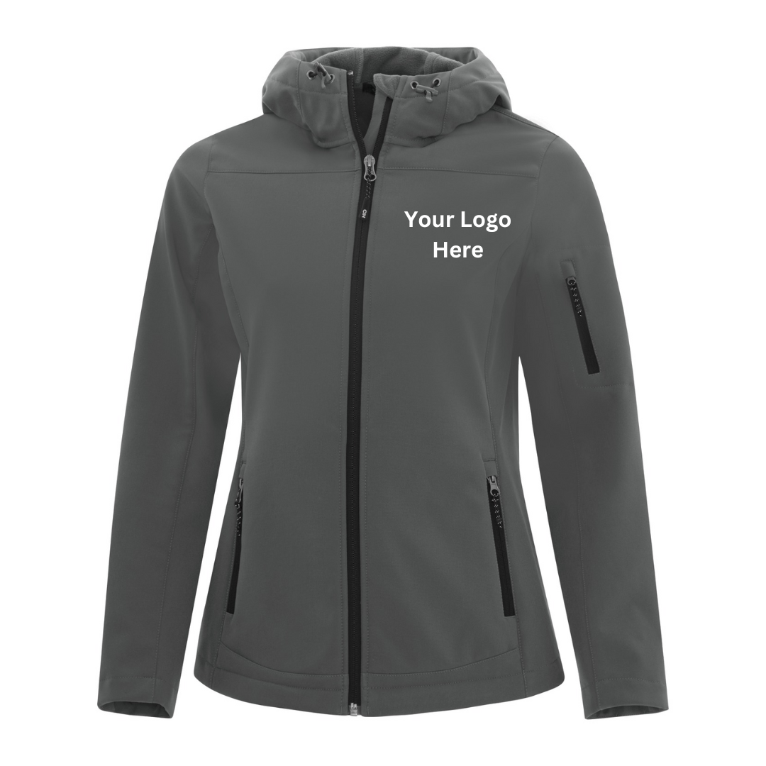 L7605 Womens Essential Lightweight Hooded Jacket- Branded