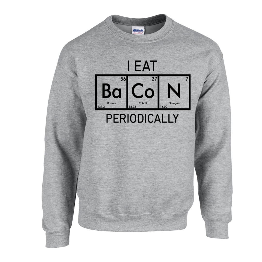 Basic Adult Crew Sweatshirt - Eat Bacon