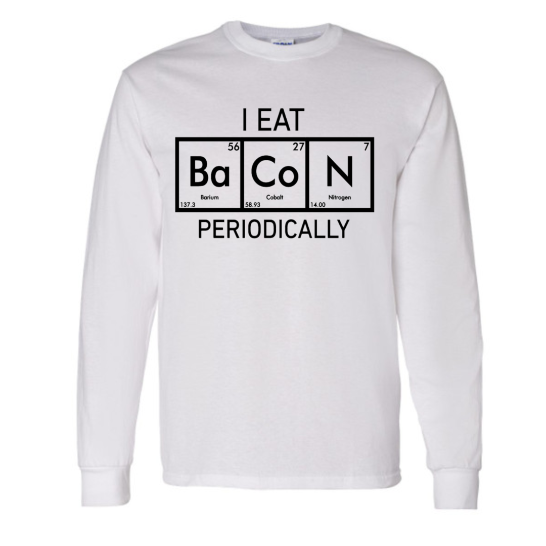 Basic Adult Long Sleeve Shirts - Bacon