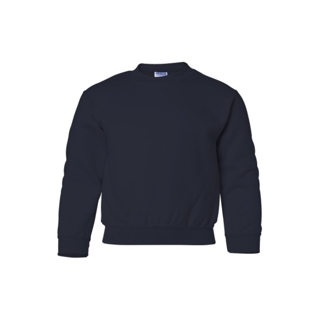 YOUR DESIGN Basic Youth Crew Sweatshirt HTV Print- 8 Colour Options