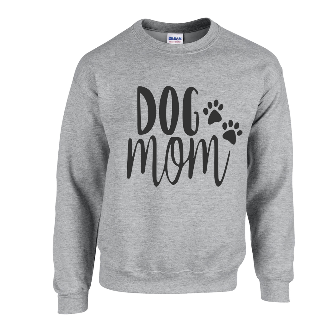 Basic Adult Crew Sweatshirt - Dog Mom