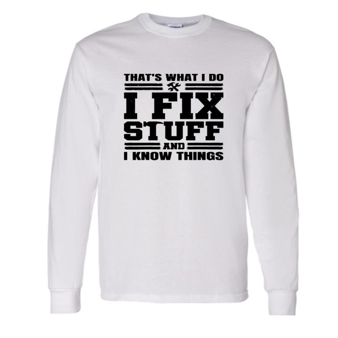 Basic Adult Long Sleeve Shirts - Fix Stuff