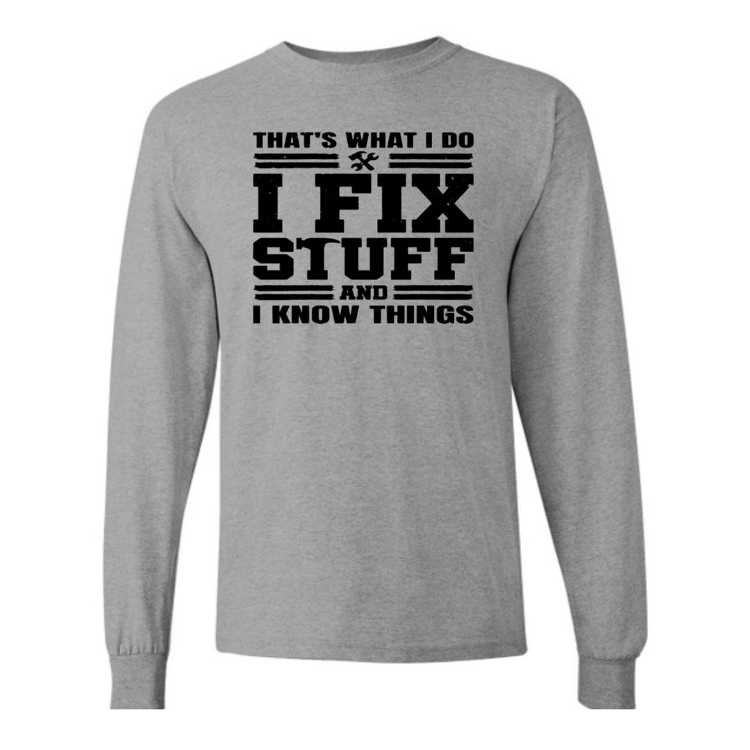 Basic Adult Long Sleeve Shirts - Fix Stuff