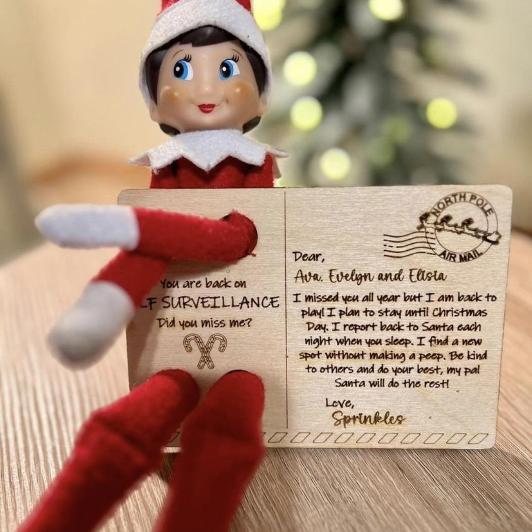 Elf on the Shelf Serveillance Sign