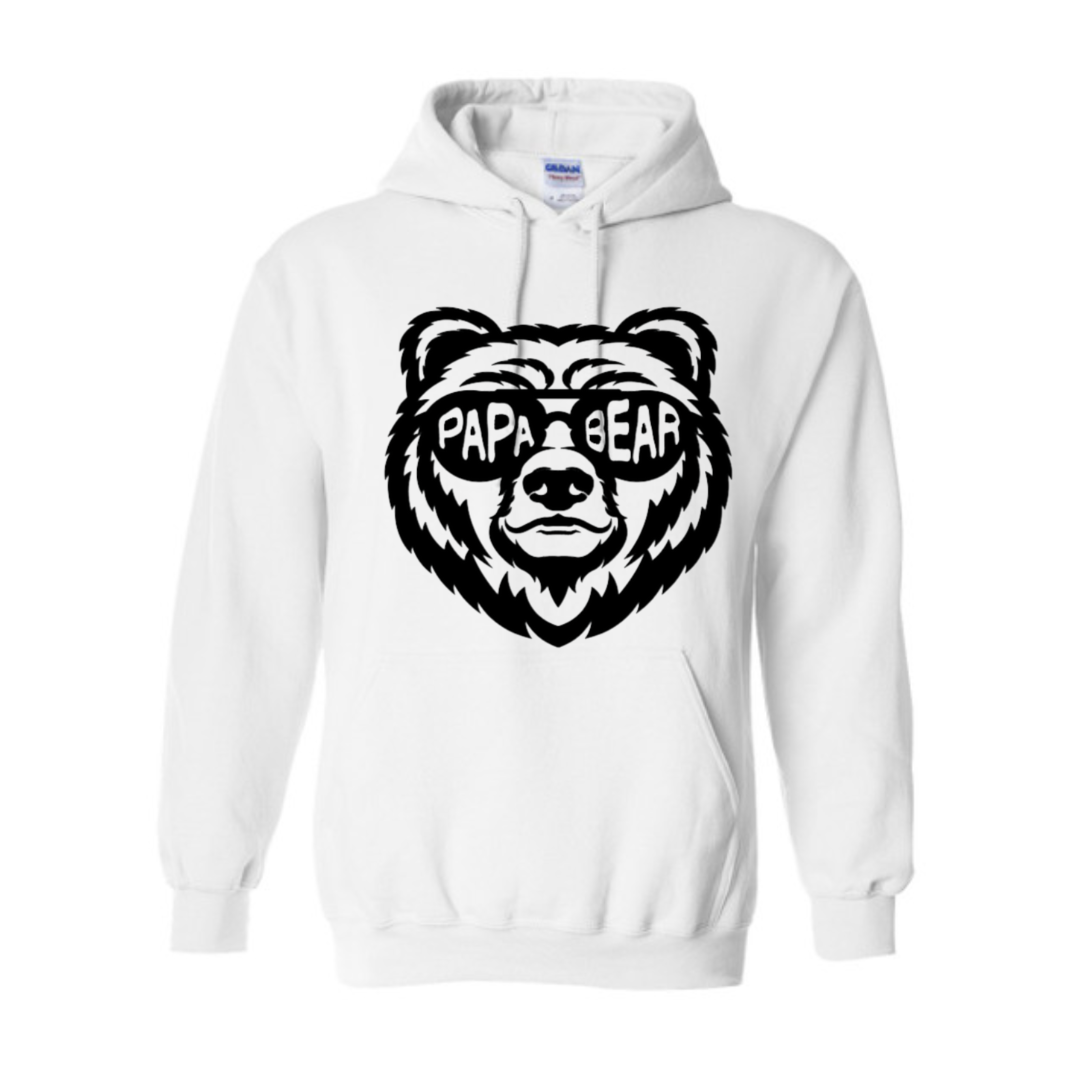 Basic Adult Hooded Sweatshirt - Papa Bear