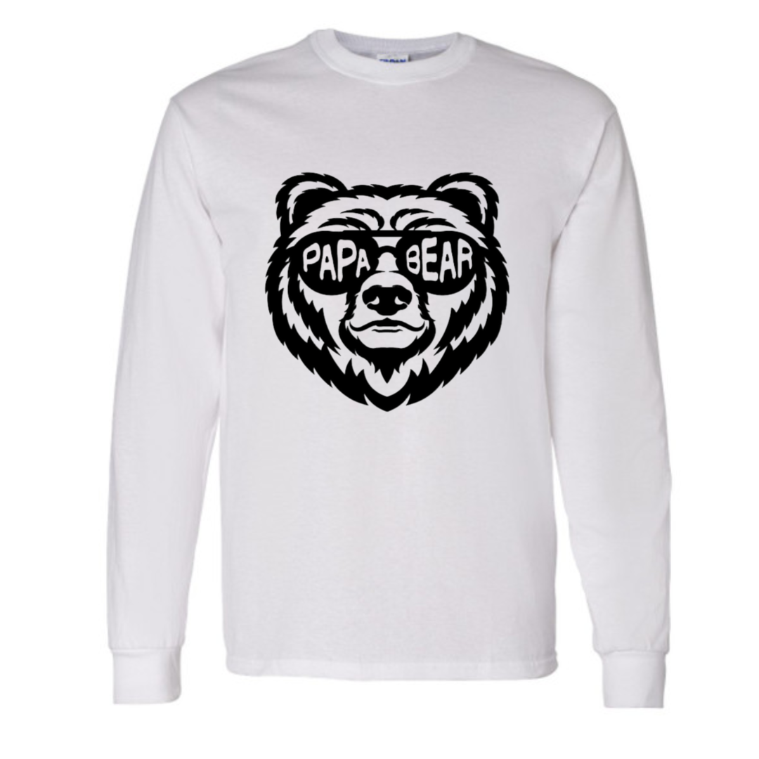 Basic Adult Long Sleeve Shirts -Papa Bear