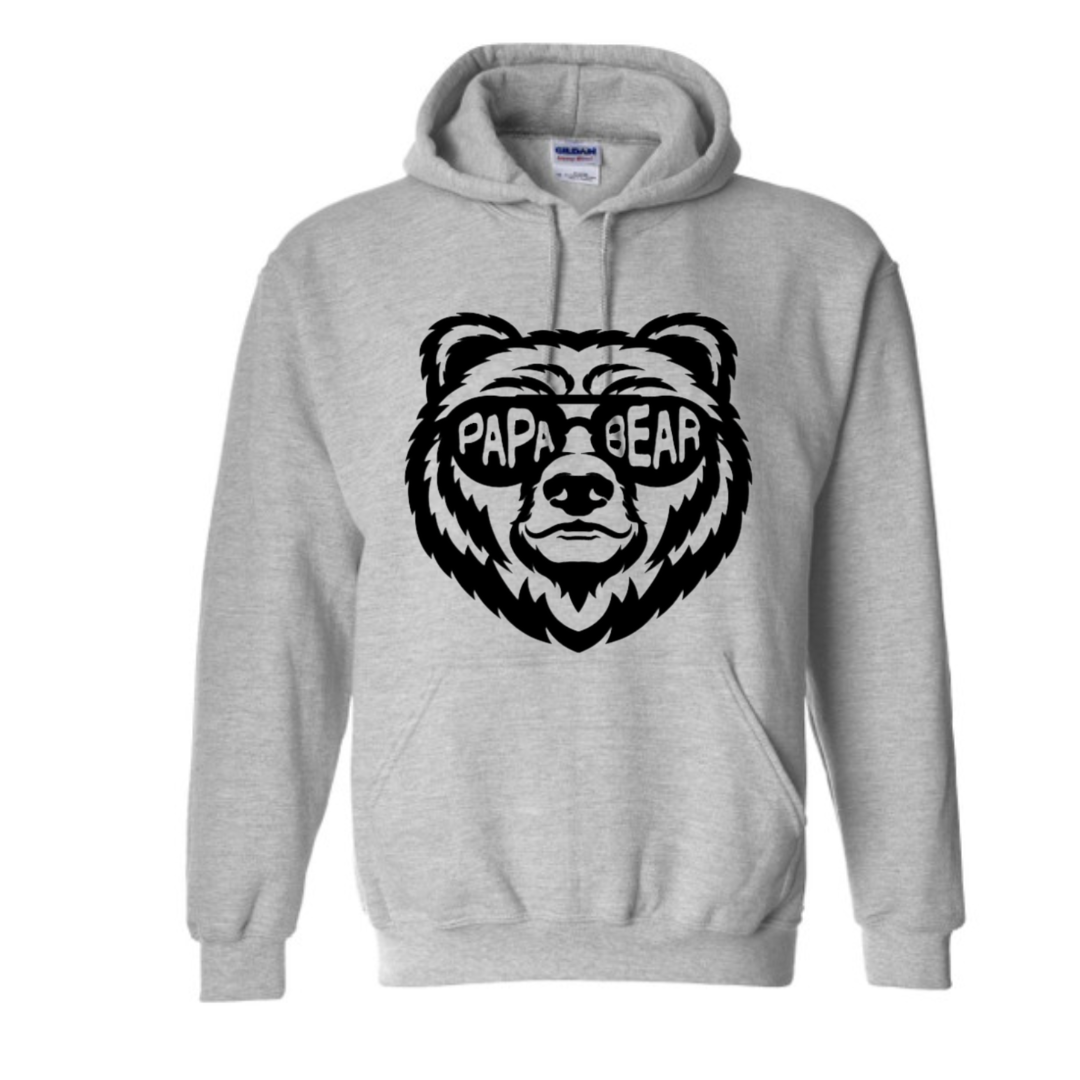 Basic Adult Hooded Sweatshirt - Papa Bear