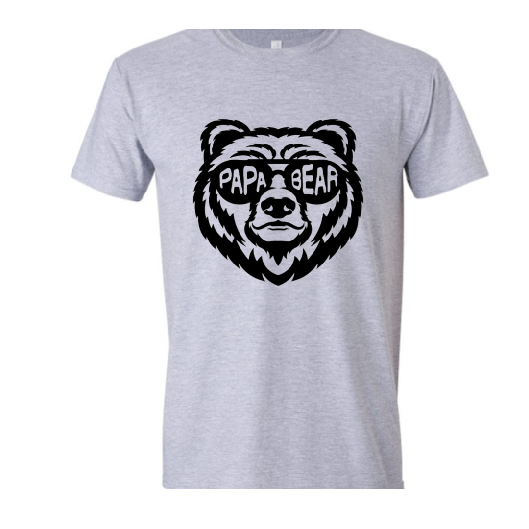 Basic Adult T- Shirts -Papa Bear