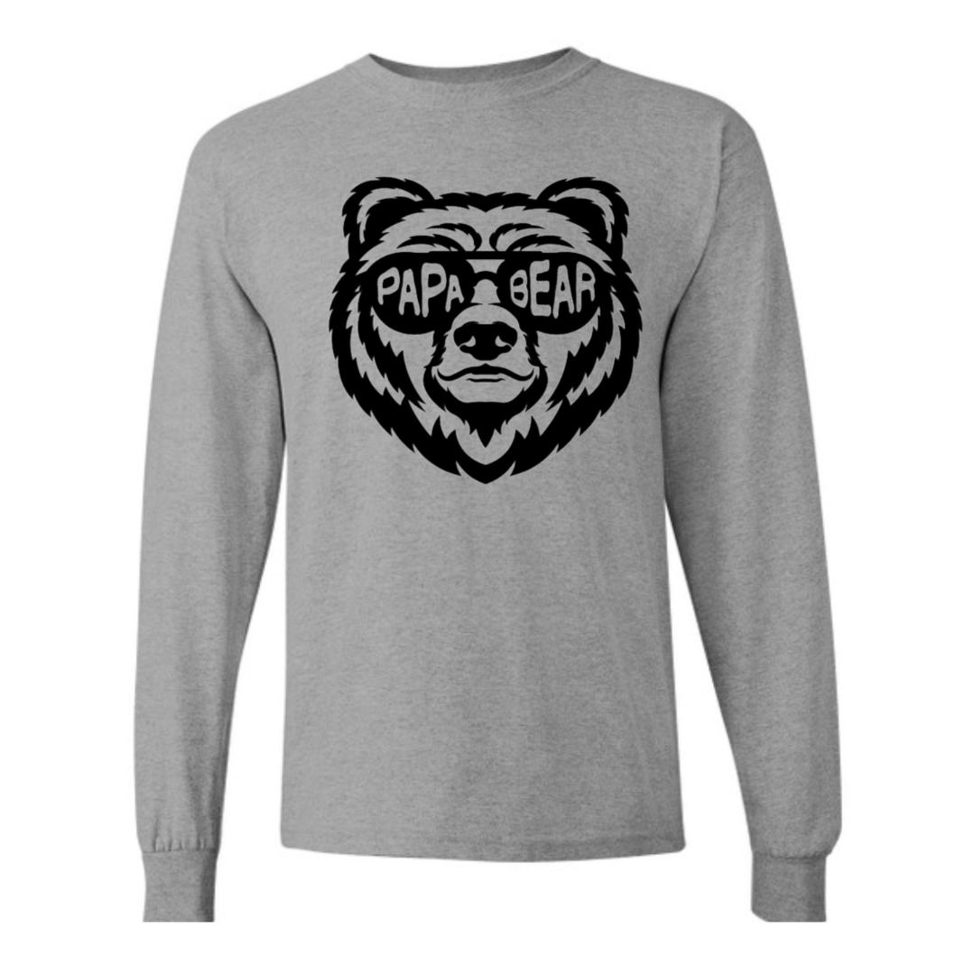 Basic Adult Long Sleeve Shirts -Papa Bear