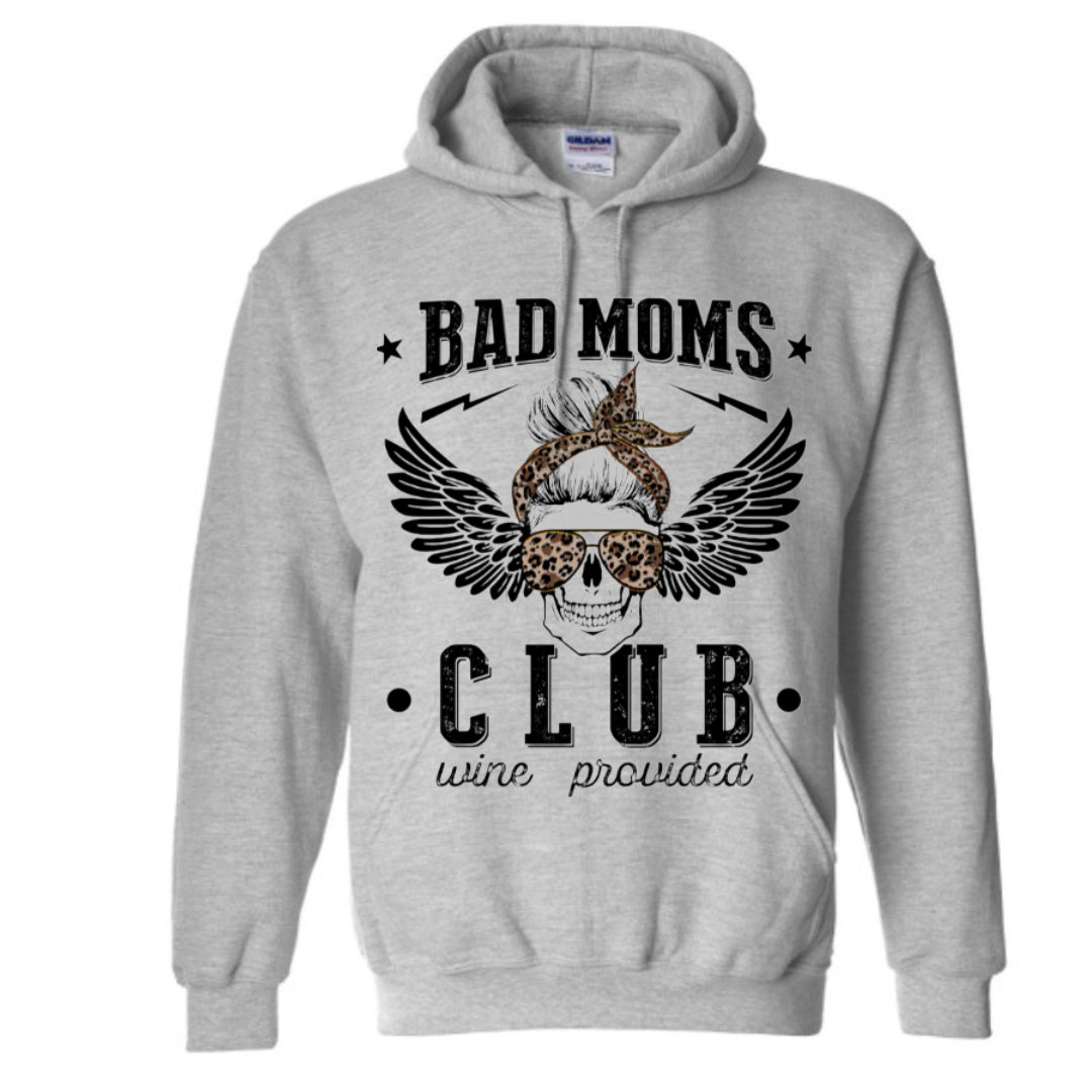 Basic Adult Hooded Sweatshirt - Bad Moms Club