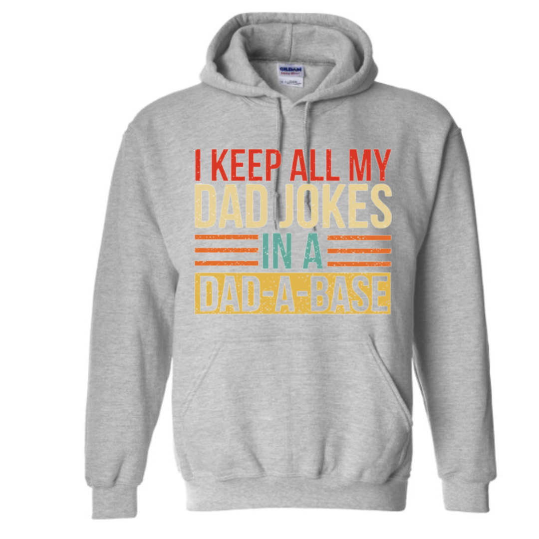 Basic Adult Hooded Sweatshirt Dad Jokes