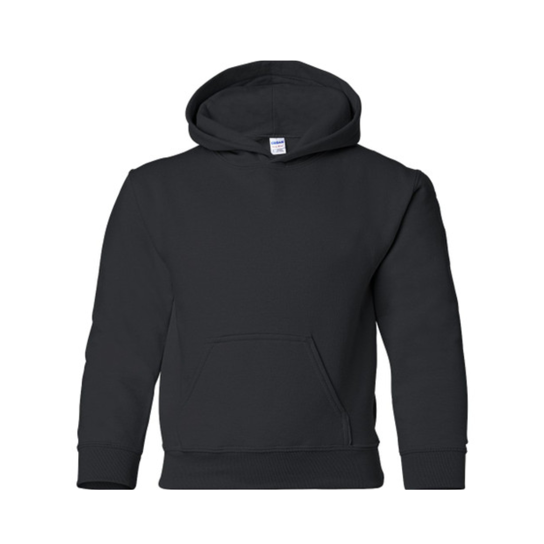 YOUR DESIGN Basic Youth Crew Hooded Sweatshirt HTV Print- 9 Colour Options