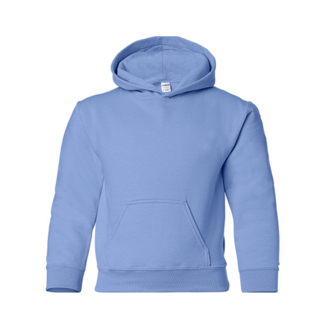 YOUR DESIGN Basic Youth Crew Hooded Sweatshirt HTV Print- 9 Colour Options