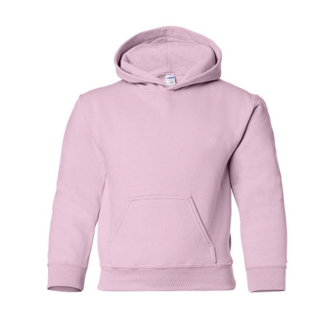 YOUR DESIGN Basic Youth Crew Hooded Sweatshirt HTV Print- 9 Colour Options