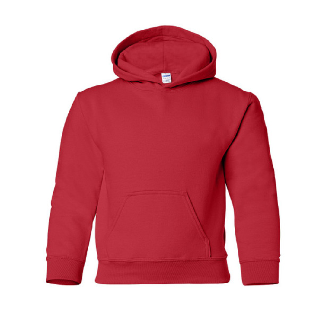 YOUR DESIGN Basic Youth Crew Hooded Sweatshirt HTV Print- 9 Colour Options