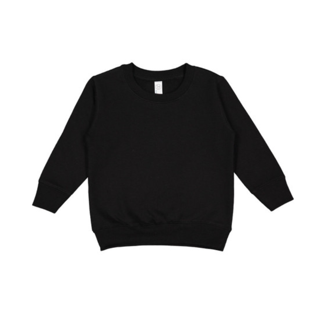 YOUR DESIGN Toddler Crew Sweatshirt HTV Print - 4 Colour Options