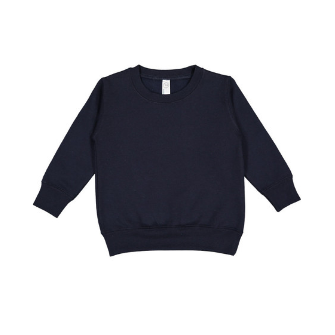 YOUR DESIGN Toddler Crew Sweatshirt HTV Print - 4 Colour Options