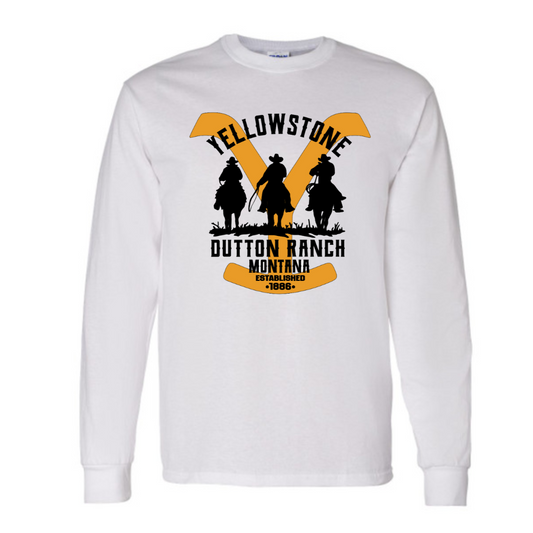 Basic Adult Long Sleeve Shirts - Yellowstone Ranch