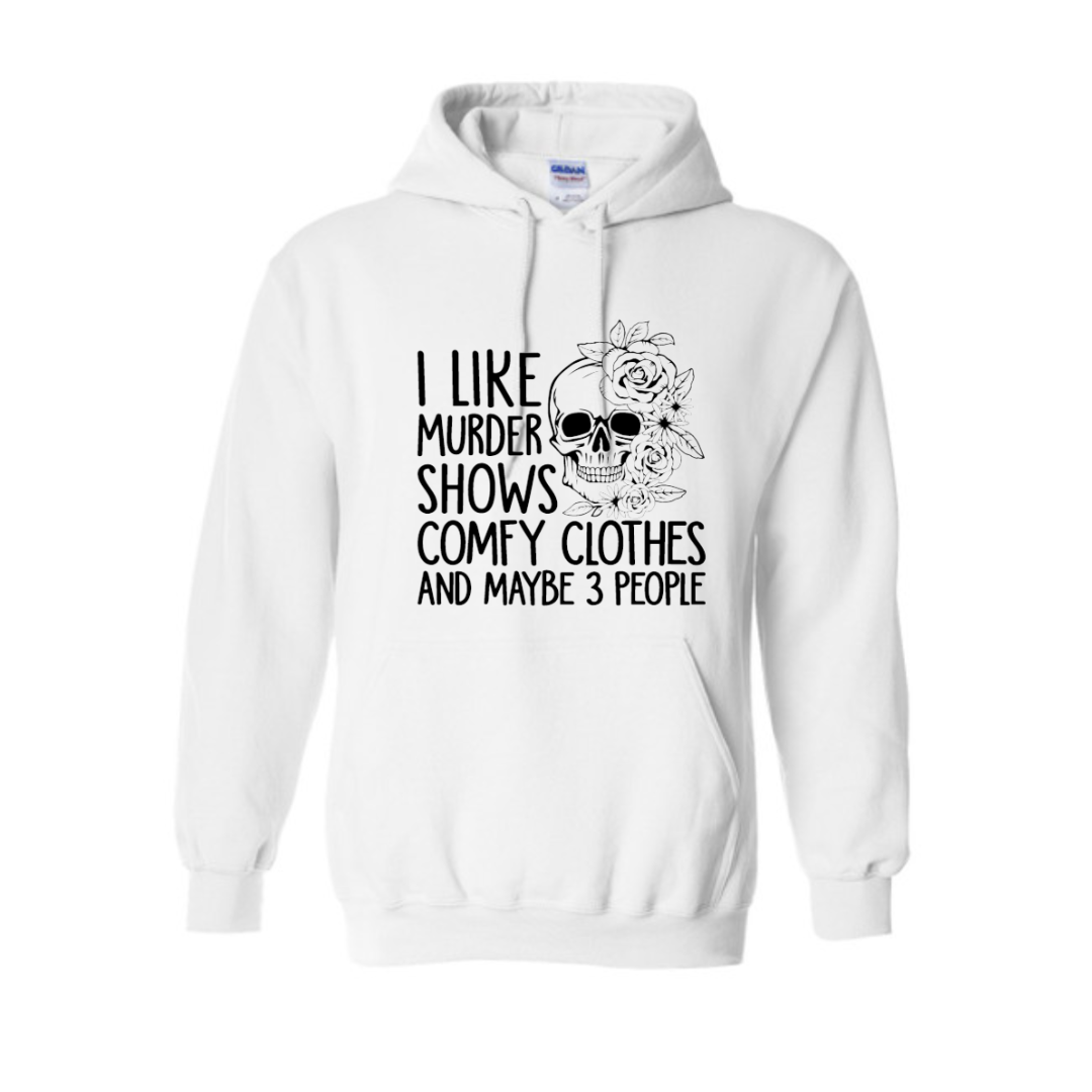 Basic Adult Hooded Sweatshirt - Murder Shows and 3 People