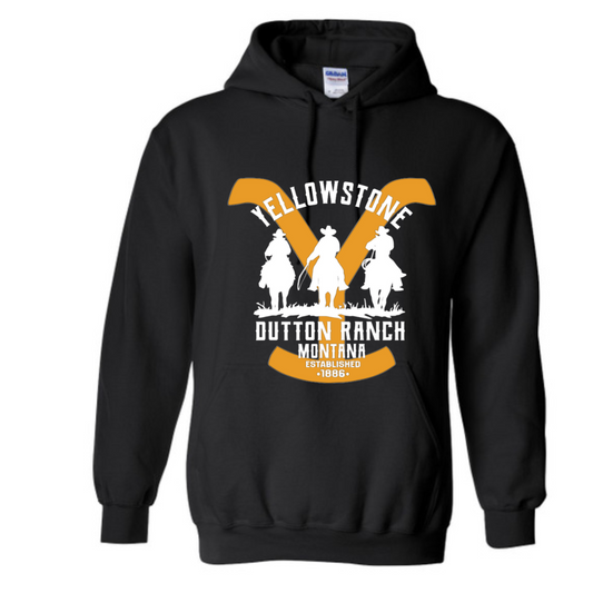 Basic Adult Hooded Sweatshirt - Yellowstone Ranch