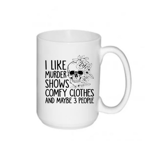 Mug- Murder Shows and 3 People