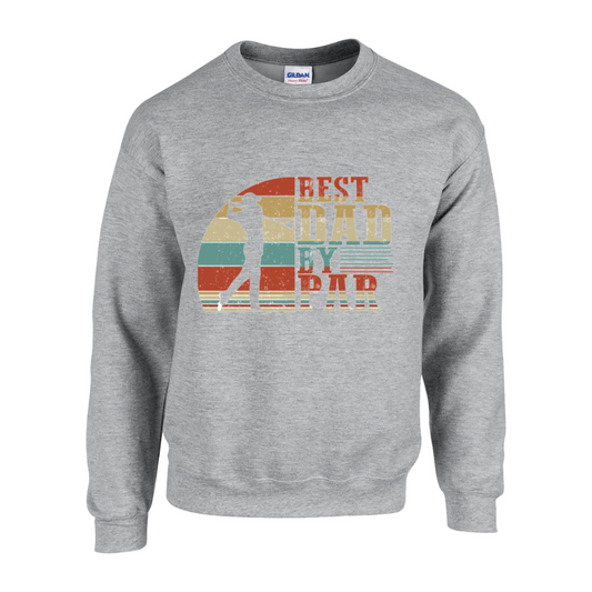 Basic Adult Crew Sweatshirt - Best Dad By Par