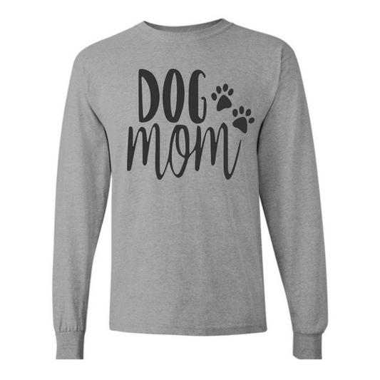 Basic Adult Long Sleeve Shirts - Dog Mom