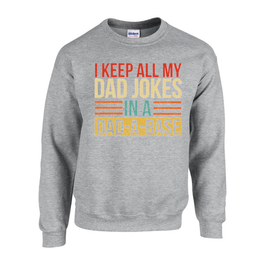 Basic Adult Crew Sweatshirt - Dad Jokes