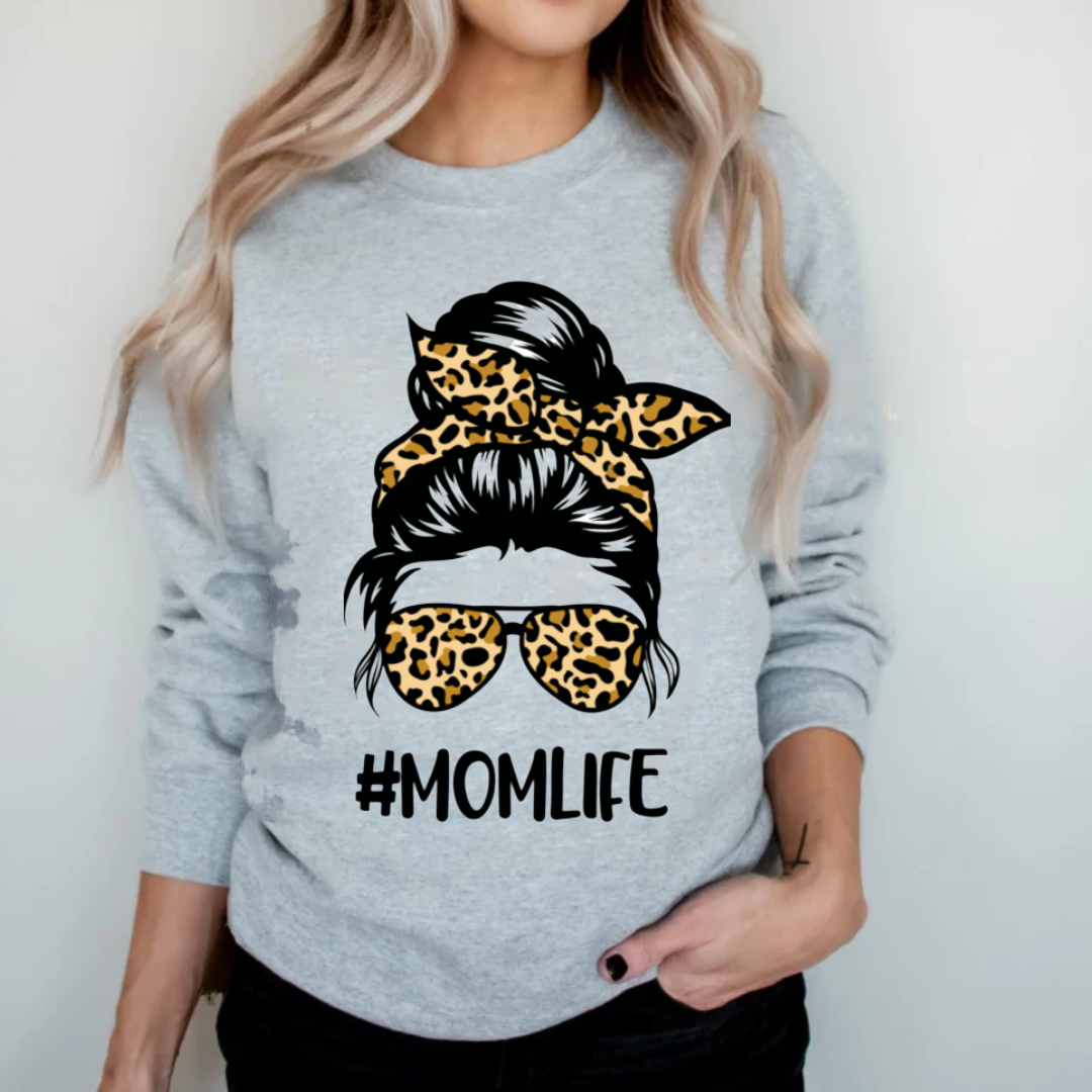 Premium Adult Crew Sweatshirt - #Momlife