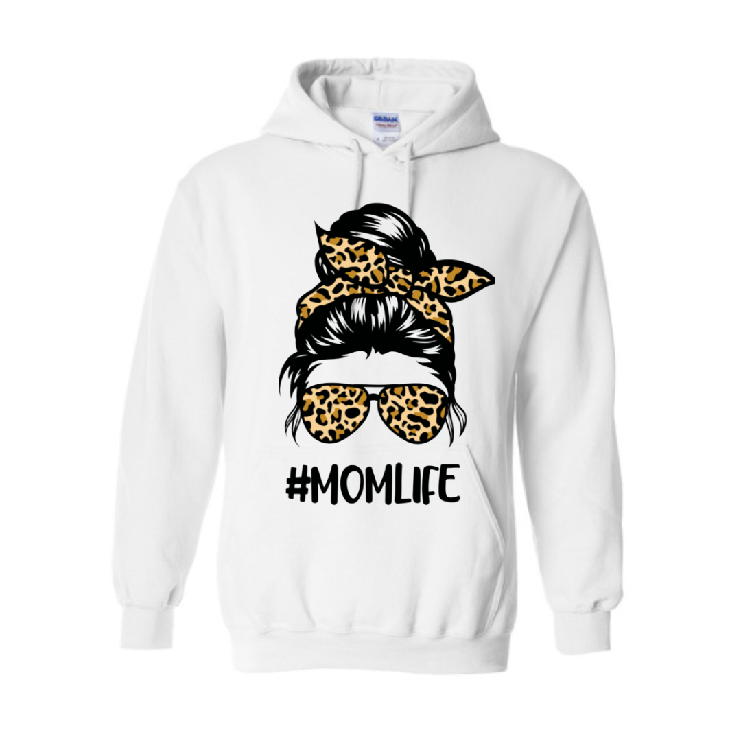 Basic Adult Hooded Sweatshirt - #Momlife