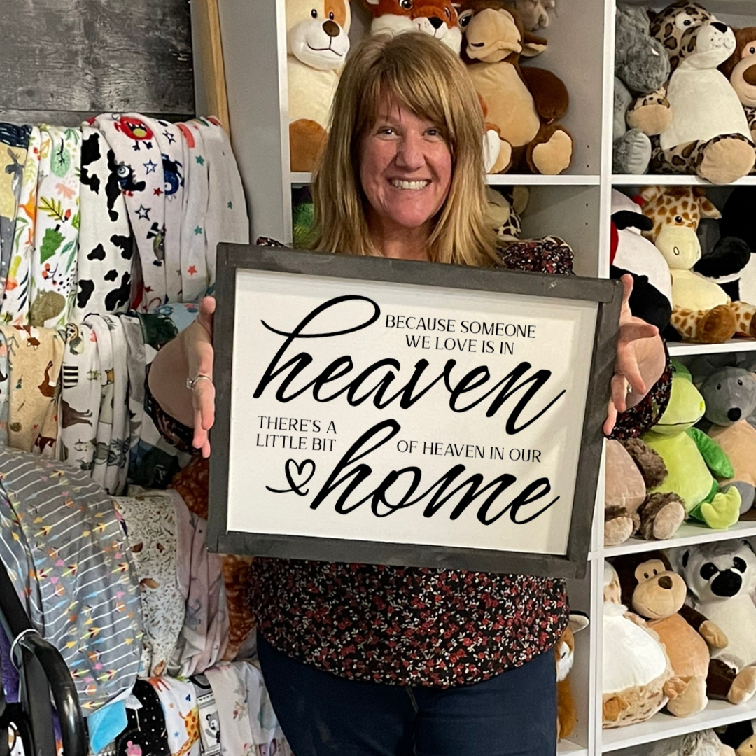 Wooden Wall Sign - Choose Your Size - Heaven in our Home