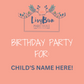 Mini Maker Birthday Party Workshop