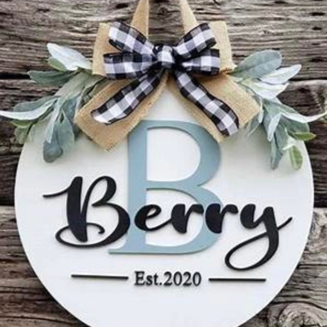 DIY Workshop - Family Name/Est Sign