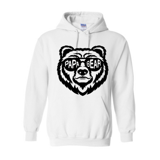 Basic Adult Hooded Sweatshirt - Papa Bear