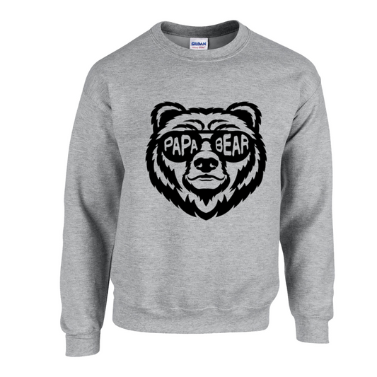 Basic Adult Crew Sweatshirt - Papa Bear