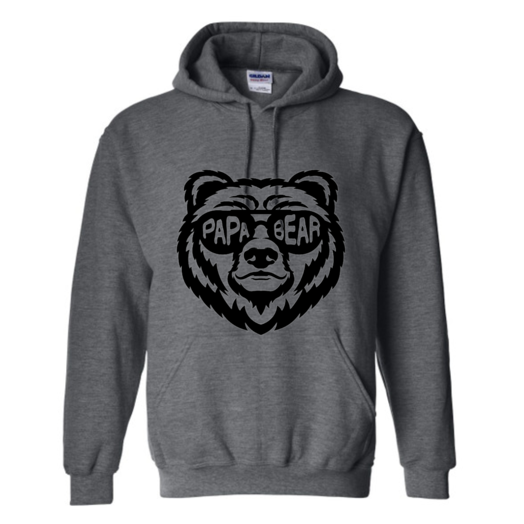 Basic Adult Hooded Sweatshirt - Papa Bear