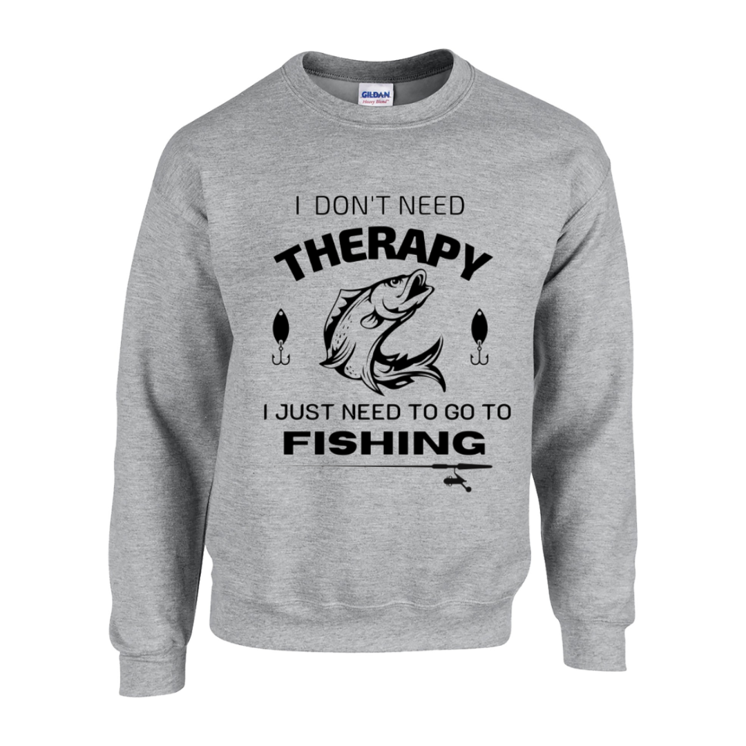 Basic Adult Crew Sweatshirt - Fishing