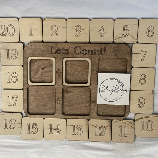 Let's Count Wooden Activity Board