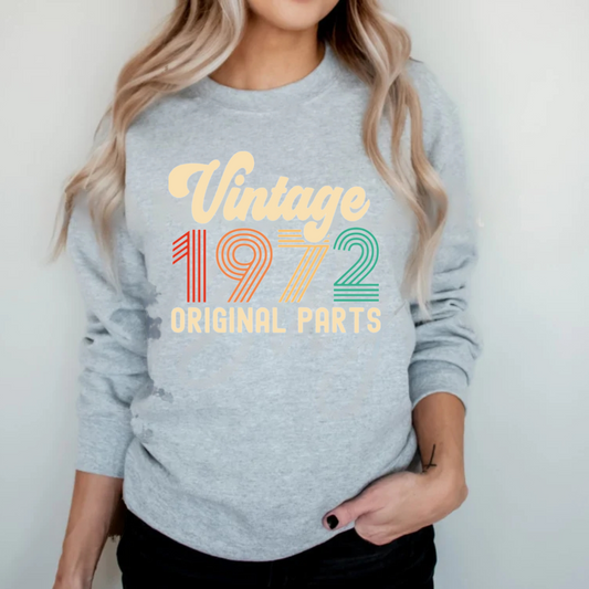 Custom Premium Adult Crew Sweatshirt - Vintage Year