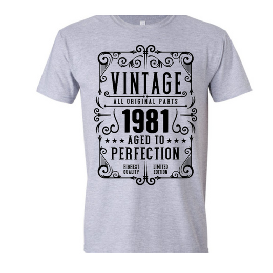 Custom Basic Adult T- Shirts -Vintage