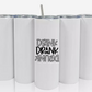 Double Walled Tall/Skinny Cup with Straw - Custom Design