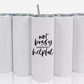 Double Walled Tall/Skinny Cup with Straw - Custom Design