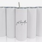 Double Walled Tall/Skinny Cup with Straw - Custom Design