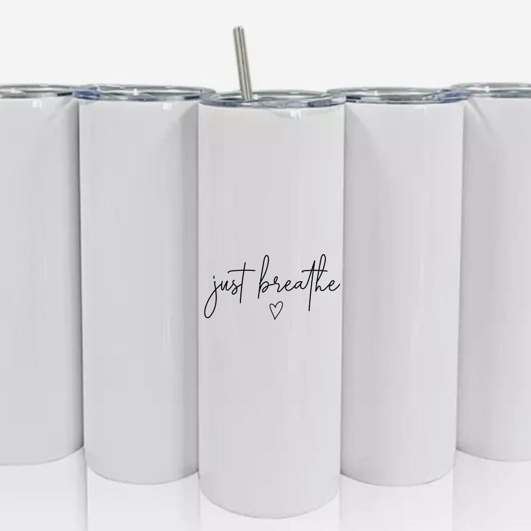 Double Walled Tall/Skinny Cup with Straw - Custom Design