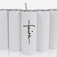 Double Walled Tall/Skinny Cup with Straw - Custom Design