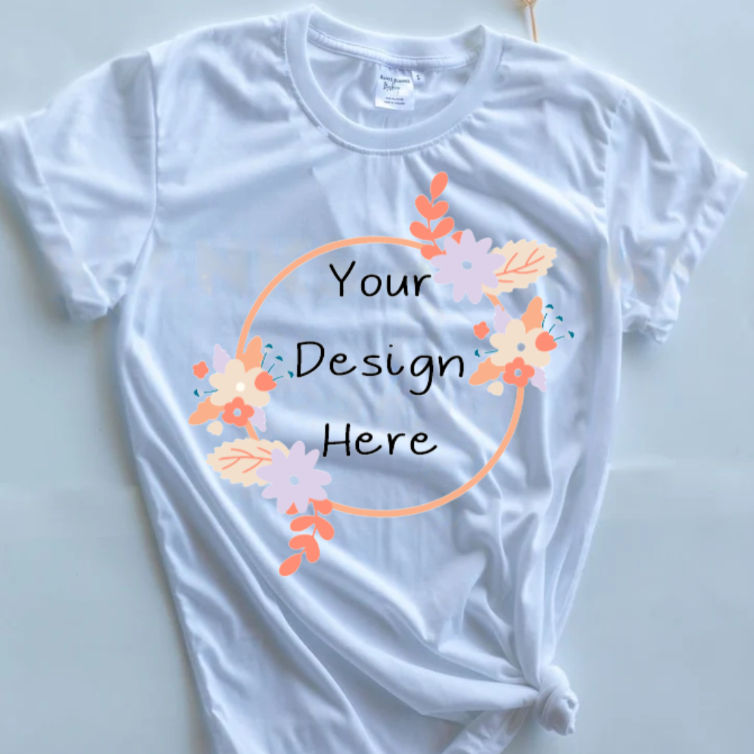 YOUR DESIGN Premium Adult T-Shirt - Sublimation Print - 9 Colour Options