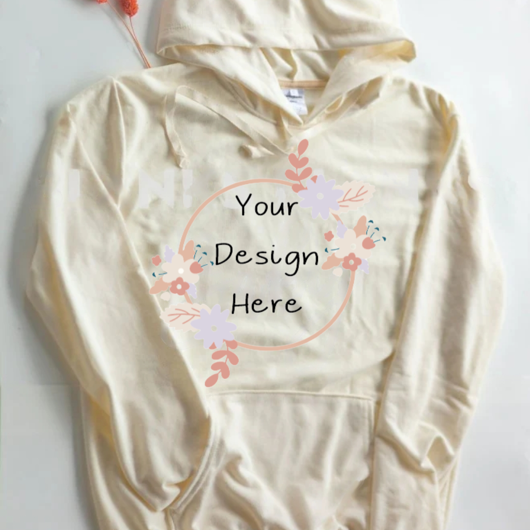 YOUR DESIGN Premium Adult Hoodie - Sublimation Print - 9 Colour Options