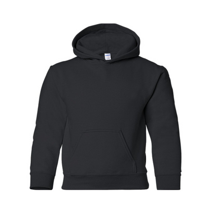 YOUR DESIGN Basic Youth Crew Hooded Sweatshirt HTV Print- 9 Colour Options